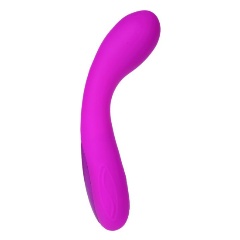 Изображение товара Вибратор BAILE Лиловый изогнутый Tony - 17 см.