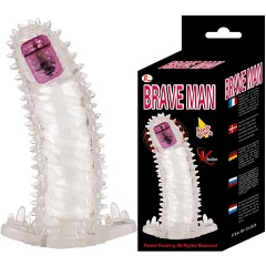 Изображение товара Насадка BAILE удлинитель с пупырышками, усиками и вибропулькой