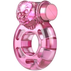 Изображение товара Эрекционное виброкольцо BAILE розовое Pink Bear, розов