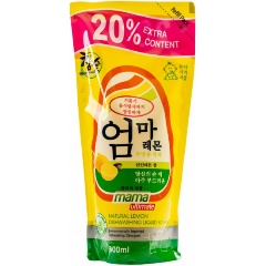 Изображение товара Бальзам для мытья посуды MAMA ULTIMATE Лимон концентрированный, 600 мл, мягкая упаковка