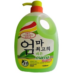 Изображение товара Бальзам для мытья посуды MAMA ULTIMATE Зеленый Чай концентрированный, 1 л, дозатор
