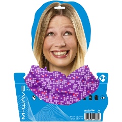 Изображение товара Бандана M-Wave 5-715124 дыш. полиэстер с микрофиброй 24х48см б/шов. PURPLE SQUARED фиолетовая