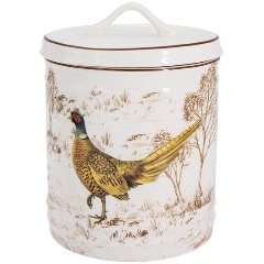 Изображение товара Банка для сыпучих продуктов IMARI Охота 14.5 см 1.3 л каменная керамика