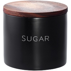 Изображение товара Банка Smart Solutions для хранения сахара, 400 мл, керамика, черный (SS0000270)