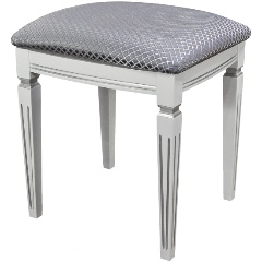 Изображение товара Банкетка Мебелик Васко В 107Н белый/серебро, Атина серебро