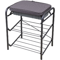 Изображение товара Банкетка Nika НБ1/Н в елочку/темно-серый