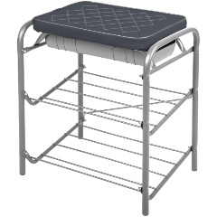 Изображение товара Банкетка Nika НБ2/SL cерый/темно-серый