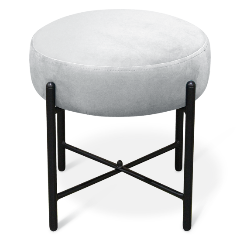 Изображение товара Банкетка Sheffilton SHT-B4 серое облако/черный муар