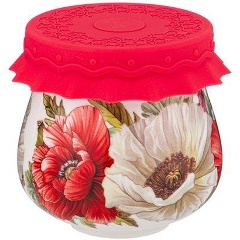 Изображение товара Баночка с силиконовой крышкой LEFARD "маки" 180 мл