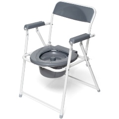 Изображение товара Кресло-туалет BARRY WC600w медицинский складной белый для пожилых и реабилитации
