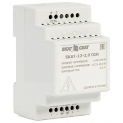Изображение товара Источник бесперебойного питания БАСТИОН SKAT-12-2.0 DIN 12 В 2 А зажим DIN