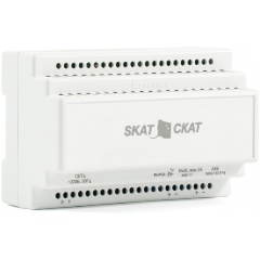 Изображение товара Источник бесперебойного питания БАСТИОН SKAT-24-2,0 DIN 24 В 2 А для DIN-рейки с АКБ 7 Ач