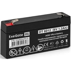 Изображение товара Батарея для ИБП Exegate EX282944 6В 1.2Ач
