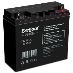 Изображение товара Батарея ExeGate GP12170 12V 17Ah F3(М5)
