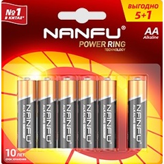 Изображение товара Батарейка Nanfu AA (5+1шт.) (LR6 6B(5+1))