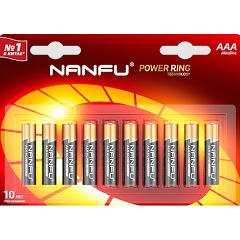 Изображение товара Батарейка Nanfu AAA (10шт.) (LR03 10B)