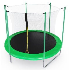Изображение товара Батут DFC 10FT green с внутренней защитной сеткой диаметр 305 см безопасный для всей семьи