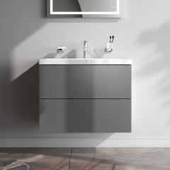 Изображение товара База под раковину, подвесная АМ.РМ. GEM M90FHX07522GM, графит матовый