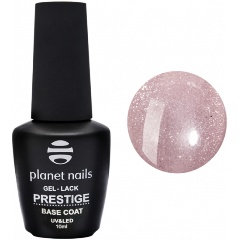 Изображение товара Базовый гель 2в1 Planet Nails PRESTIGE-BASE Shimmer Peach, 10 мл