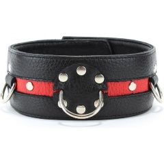 Изображение товара Ошейник БДСМ АРСЕНАЛ Черно-красныйна пряжке