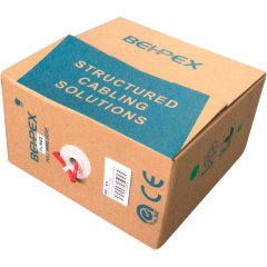 Изображение товара Кабель сетевой UTP Behpex 4 пары cat.5E solid 0.45мм CCA 305м красный