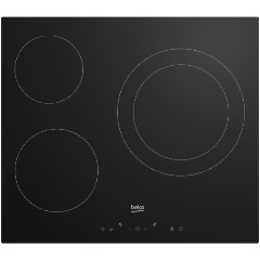 Изображение товара Встраиваемая стеклокерамическая электроплита Beko HIC63401T с 3 зонами нагрева