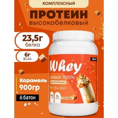 Изображение товара Протеин ЁБАТОН Whey protein Карамельный батончик 900г