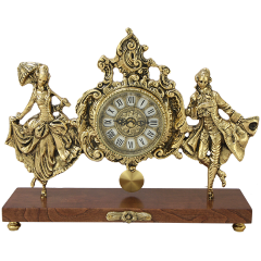 Изображение товара Настольные часы BELO DE BRONZE Пастораль 2, бронзовые