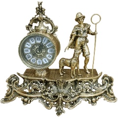 Изображение товара Каминные часы BELO DE BRONZE "Пастушок", бронзовые BP-27088-D