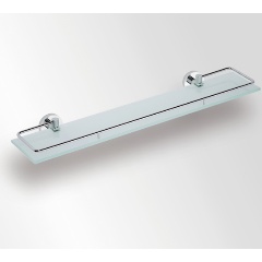 Изображение товара Полка Bemeta OMEGA 104102212 из стекла и латуни 600x130 мм для ванной и кухни