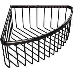 Изображение товара Угловая полочка для мыла BEMETA 159208312 латунь черная глянец подвесная