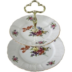 Изображение товара Этажерка 2-х ярусная BERNADOTTE декор "Мейсенский букет" (P1759946SQ15309011)
