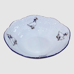 Изображение товара Салатник BERNADOTTE круглый, декор "Гуси", 13 см. (P1750673J1Z5936B59)