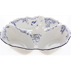 Изображение товара Менажница BERNADOTTE small декор "Синяя Роза", 23 см. (БЕР0807)