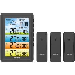 Изображение товара Беспроводная метеостанция с тремя внешними датчиками BALDR B0360WST4H4PR черный