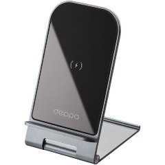 Изображение товара Беспроводное зарядное устройство Deppa QI, 15Вт, Slim, складная, черный