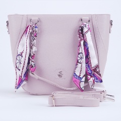 Изображение товара Сумка женская Beverly Hills Polo Club с имитацией платка BH-3221-LC, светло-лиловый