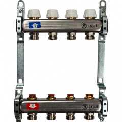 Изображение товара Коллектор STOUT SMS 0922 000004 без расходомеров для отопления
