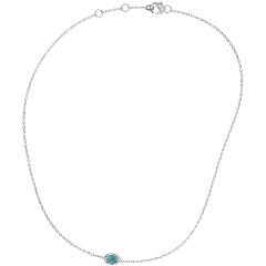 Изображение товара Стильная подвеска Bikkembergs HAN04WT с кристаллами и бирюзой