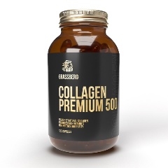 Изображение товара БАД GRASSBERG Collagen Premium 500mg + Vitamin C 40 mg 120 капс