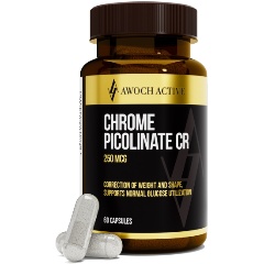 Изображение товара AWOCHACTIVE CHROME PICOLINATE 60 капсул — поддержка обмена веществ и сердца