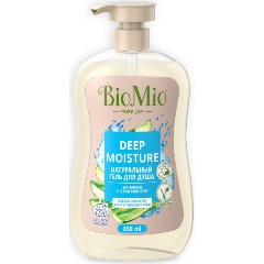 Изображение товара Натуральный гель для душа BioMio для чувствительной кожи, с алоэ вера, 650 мл