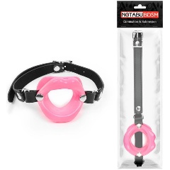 Изображение товара Кляп-губки BIOR TOYS Розовый на черном ремешке