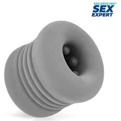 Изображение товара Мини-мастурбатор BIOR TOYS Серый эластичный