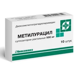 Изображение товара Лекарственное средство БИОСИНТЕЗ МЕТИЛУРАЦИЛ 0,5 N10 СУПП РЕКТ