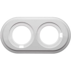 Изображение товара Рамка Bironi 2-м Лизетта ретро ABS-пластик белый, BF1-620-21