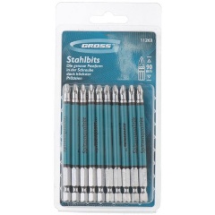 Изображение товара Биты GROSS 11263, PH2x90, сталь S2, 10 шт