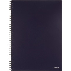 Изображение товара Бизнес-тетрадь Комус А4 100л, кл., обл пластик, спираль, синяя Classic