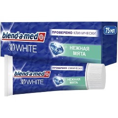 Изображение товара Зубная паста BLEND-A-MED 3D White Нежная мята 75 мл для отбеливания и ухода за зубами