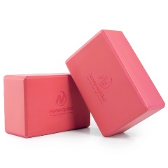 Изображение товара Блок для йоги ZDK 23х15х10см, комплект из 2шт, красный